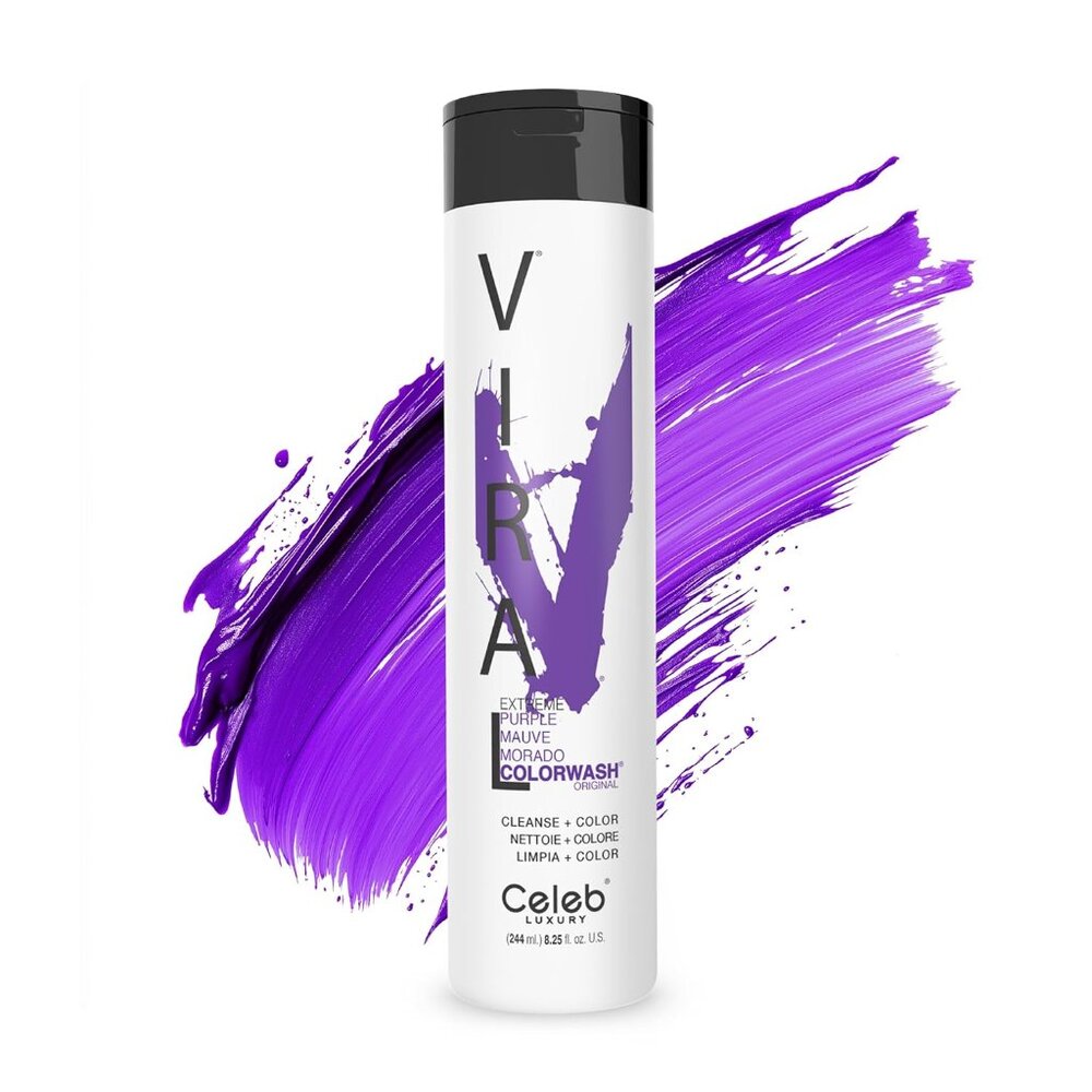 Vibrant Purple Color Depositing Shampoo - Safe for All Chemically Treated Locks